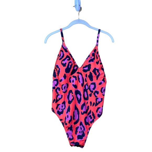 adreamly One piece leopard swimsuit beach summer size large - Picture 2 of 6